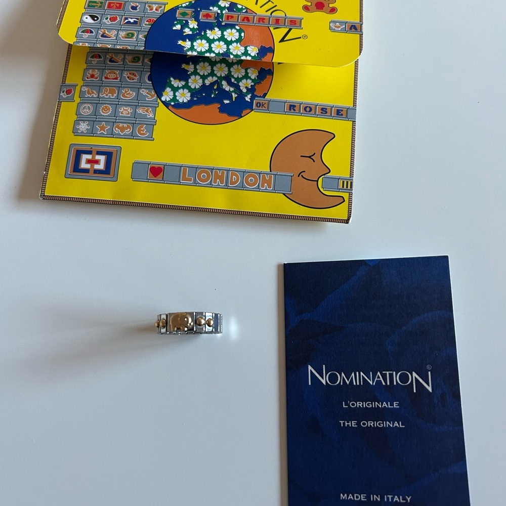 Nomination Stretch ring with Gold Elephant